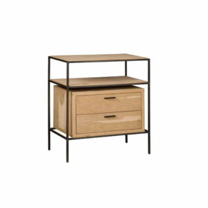 Pineto sidetable 2 drws + open  80x40x85
Oak veneer with metal
