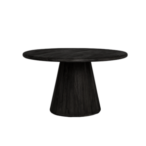 Asti Eetkamertafel rond zwart 150 cm