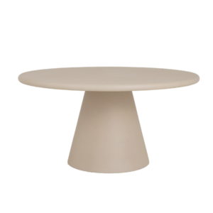 Mello Eetkamertafel rond beige 130 cm